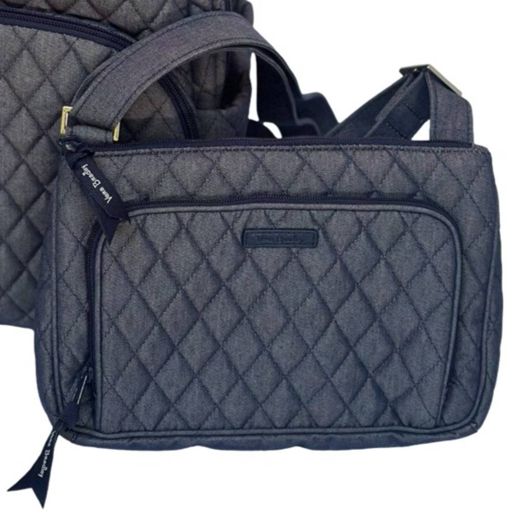 LOW START NWT - Vera Bradley Quilted Denim Backpack and Crossbody Set - Picture 10 of 17